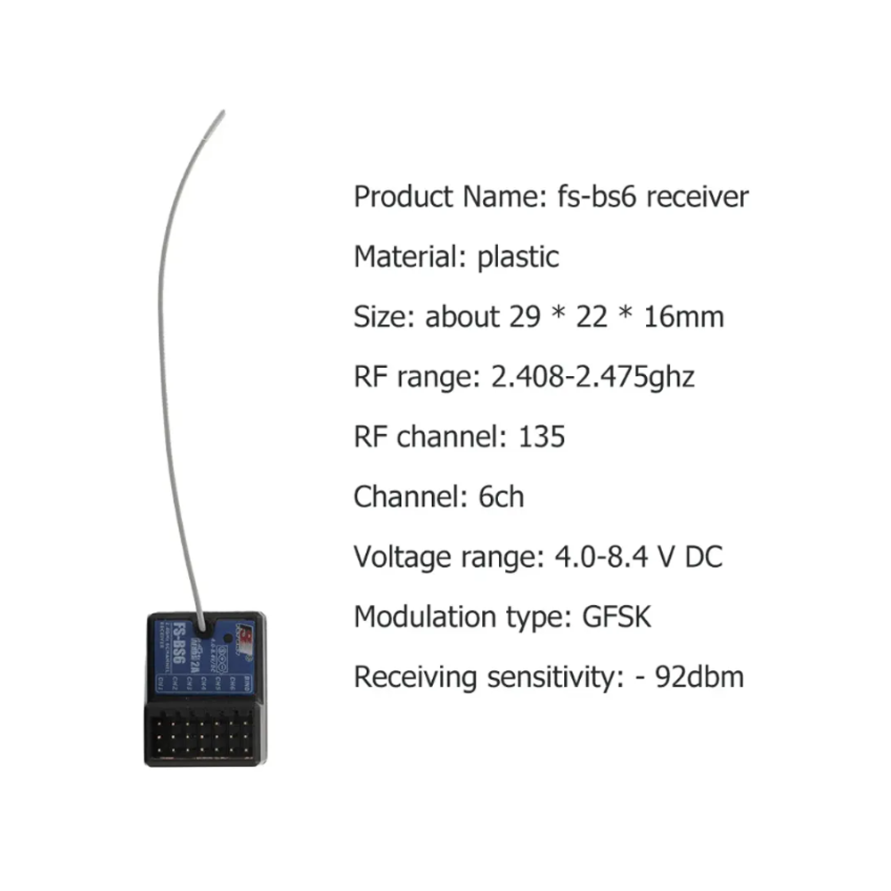 FlySky FS-BS6 2,4 ГГц 6-каналь – обзор и цена Radio Transmitter 2.4Ghz