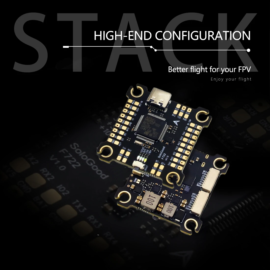 SoloGood F722 60A Stack ICM426 – обзор и цена F722 Flight Controller