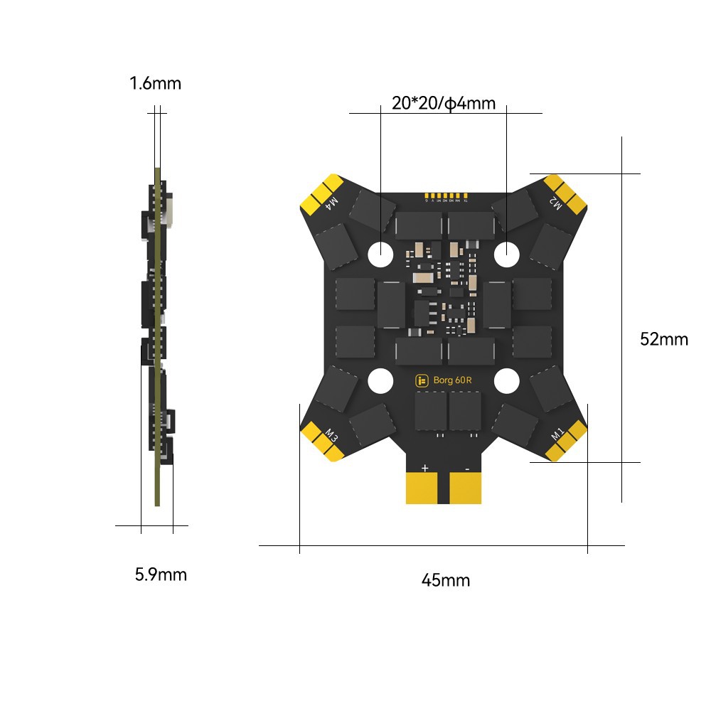iFlight Borg Mini H7 (ICM42688 – обзор и цена Drone Antenna