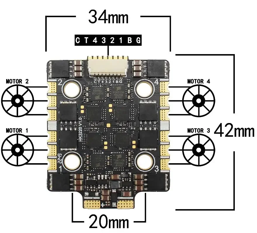 Контроллер скорости 2-6S Lipo  – обзор и цена F722 Flight Controller